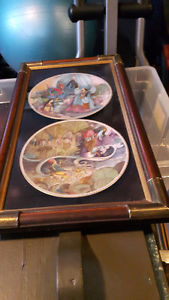 2 -- FRAMED COLLECTIBLE PLATES