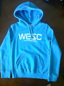 3 WESC hoodies and 1 WESC sweatshirt