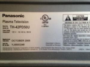 40 inch Panasonic television