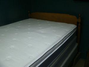 54''box spring & mattress with headboard