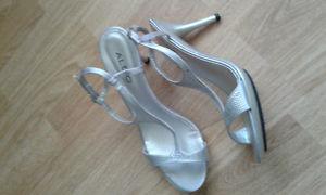 Aldo silver heels