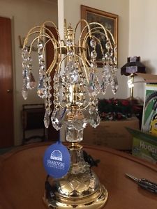 Austrian "SWAROVSKI" Crystal Water Fall Fountain Lamp (Brand