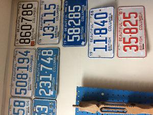 Canadian license plates for sale