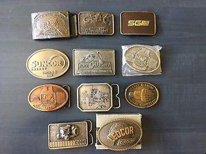 Collection of s-s 10 Tradesmen Belt Buckles.