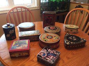 Decorative and antique tins