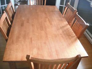 Dining Table with 6 Chairs $500 obo.