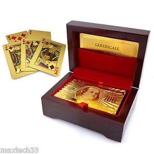 GOLD PLATED POKER CARDS