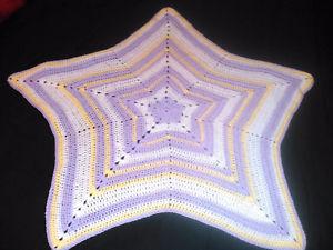 Handmade crochet baby/Toddler star blanket