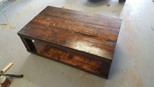 Handmade wood coffee table