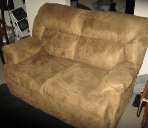 IN GREAT SHAPE 2 SEATER PLUSH LOVE SEAT BEIGE