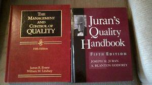 Juran's Quality Handbook & Evans Management and Quality