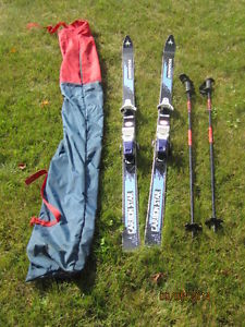 Kneissl Carbon Star Skis with poles
