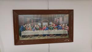 Last Supper framed picture