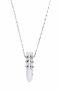 Legend pendant in Silver with Clear Quartz - Stella and Dot