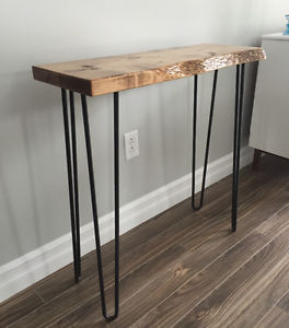Live edge hairpin table