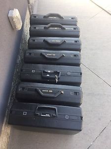 Lot of 7 Samsonite locking briefcases