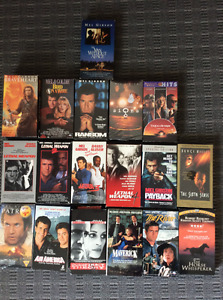 Mel Gibson VHS movies and 2 other