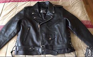 Men's XL leather jacket with zip out linear