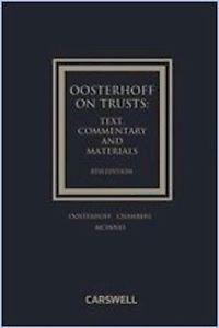 Oosterhoff on Trusts