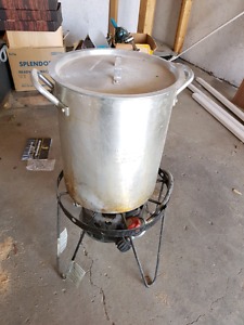 Propane Cooker Burner with Stock Pot