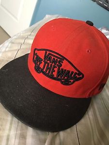 Red Vans Fitted Hat
