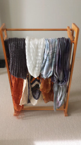 Repurposed scarf rack