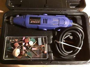 Rotary tool kit with accessories