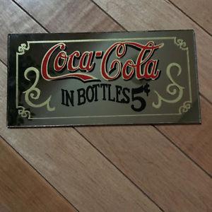 Small Coca-Cola Mirror Sign