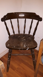• Solid wood dining chair $30