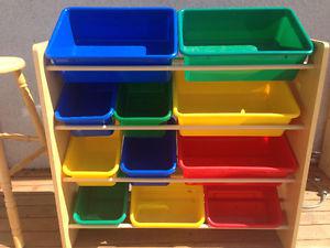 Toy Container Shelves