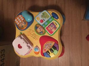 Toy stand and musical mat