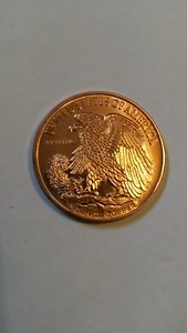 Uncirculated 1 oz copper rounds