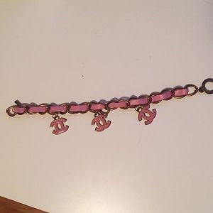 Wanted: Pink and gold Channel charm bracelet