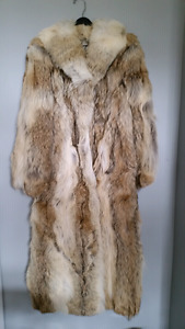 Wolf fur coat