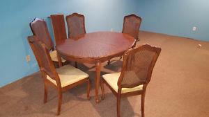 Wood dining set