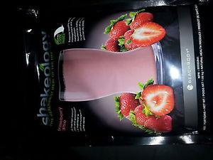 un-opened bag of strawberry shakeology