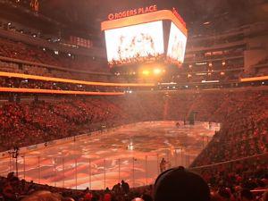 2 Tickets Section 109 for Oilers vs Ducks Game 6 May 7!
