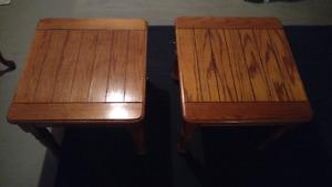 2 coffee end tables