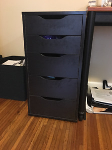 Alex Drawer unit in Black-Brown (less than 8 months old!)