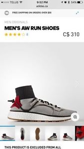 Alexander Wang Run Adidas designer sneakers size 10