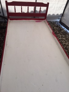 Bed and Mattress Solid wood