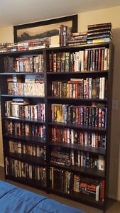Bookshelves black or blonde or solid pine