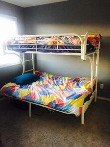 Bunk bed with double bed