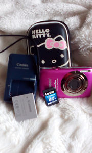 Cannon Powershot Elf w/Hello Kitty case/charger/8gb mem card