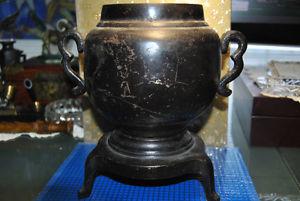 Chinese Vintage Cast Iron Heavy Urn