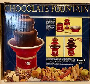Chocolate fondue set used once mint condition