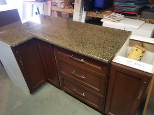 Counter with granite top