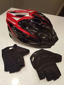 Cycling Helmet and Gloves