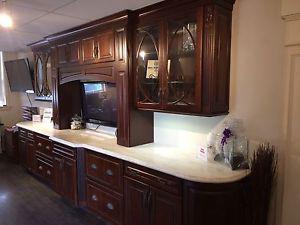Display cabinetry for sale solid walnut