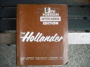 HOLLANDER 8th FOREIGN INTERCHANGE EDITION